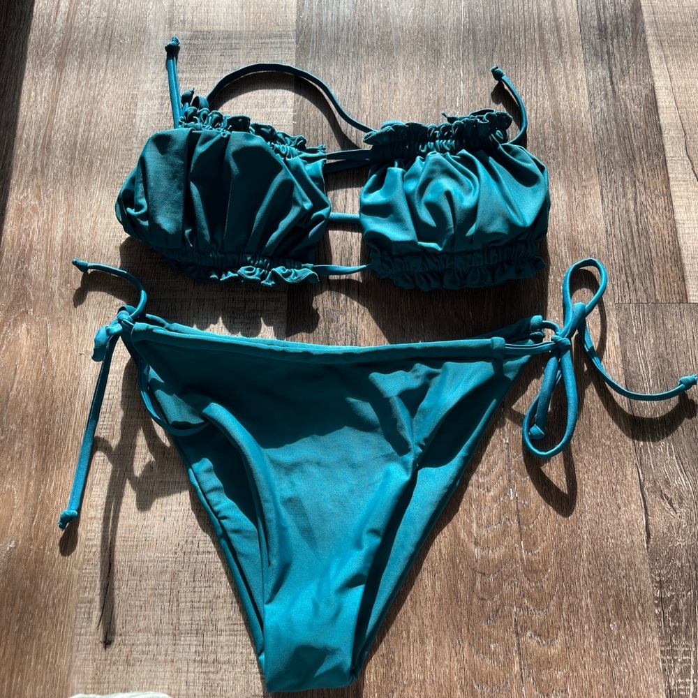Zaful Turquoise Bikini Set